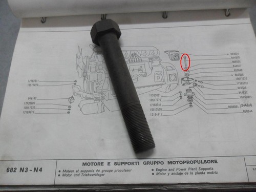 Bullone supporto motore fiat - bullone,