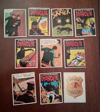 LOTTO 10 FIGURINE "DIABOLIK" EDIRAF 1976