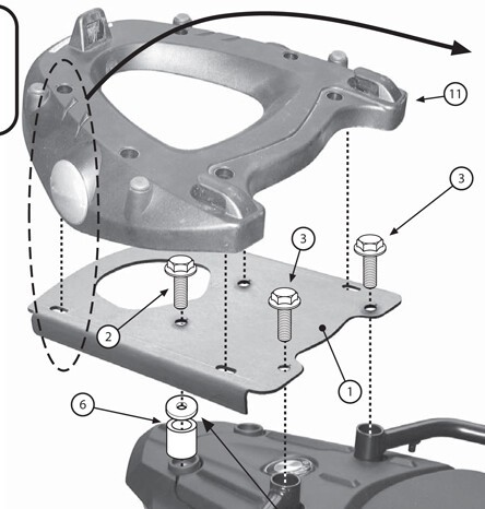 Sr5107 givi portapacchi - givi,