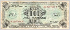 1000 Lire AM Bilingua - Falso d'Epoca - R