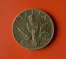 10 CENTESIMI 1939 ERRORE -