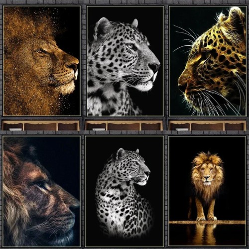Nordic golden animals poster - golden,