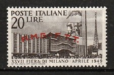 Italia-1949 Trieste Zona A AMG-FTT 27° Fiera Milano £. 20 Mnh** Sassone 39c