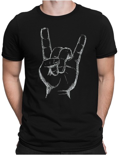 Heavy metal hand t shirt - heavy, t-shirt