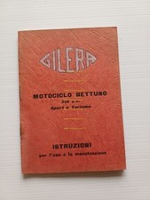 Gilera Nettuno 250 Sport Turismo 1952 manuale uso ITALIANO originale