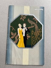 m) Cartolina donnina amanti dipinta a mano Meschini piegata 