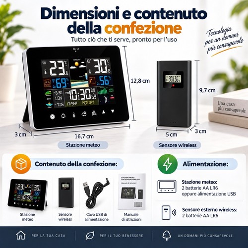 Stazione meteo con sensore - stazione,