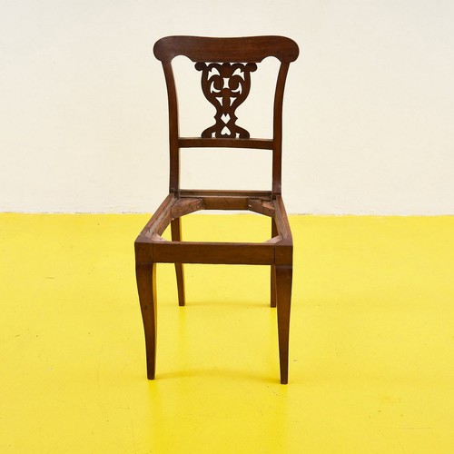 Elegante sedia antica legno - in,