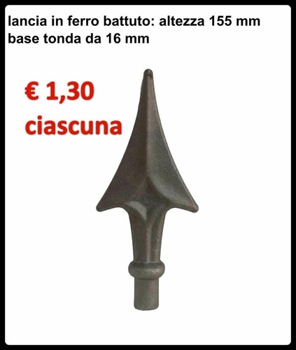 Lancia ferro battuto - in,