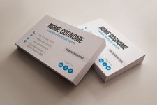 1000 BIGLIETTI DA VISITA PERSONALIZZATI, STAMPA FRONTE IN ALTA RISOLUZIONE