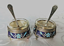 Coppia di Saliere argentate