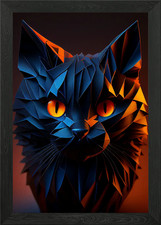 Il gatto geometrico vintage