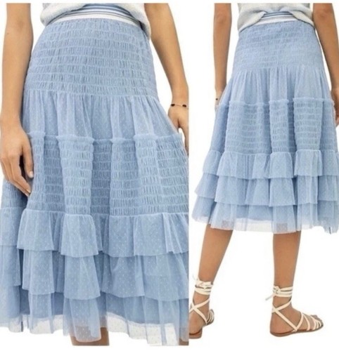 Anthropologie maeve blue tulle - anthropologie,
