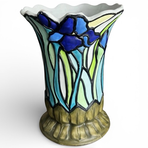 Vaso ceramica floreale stile