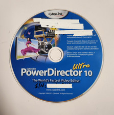 CyberLink PowerDirector 10 Ultra Video Editing Software CD (PC; 2011) #2260