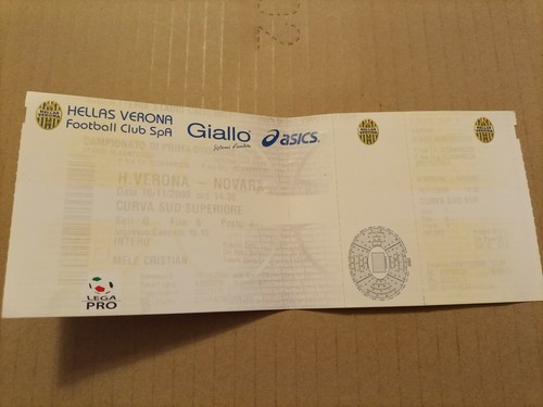 Biglietto calcio hellas verona - biglietto,