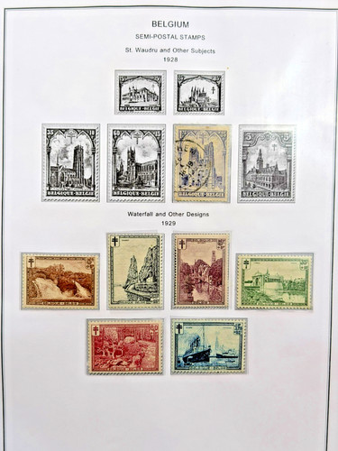 Belgium stamps 1928 1929 - stamps, st