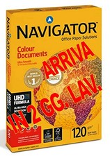 1 RISMA A4 250 FG. 21X29,7 GR.120 CARTA NAVIGATOR COLOUR DOCUMENT BIANCA