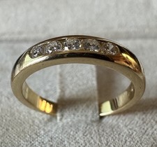 ANELLO VINTAGE ANNI 80'/90’ DAMIANI IN ORO GIALLO 18kt. CON DIAMANTI NATURALI