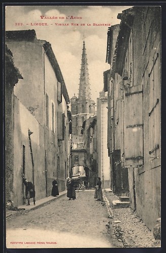 Cpa limoux vallée de - limoux,,