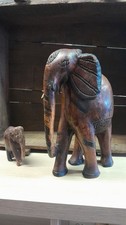 Elefante In Legno H Circa 30