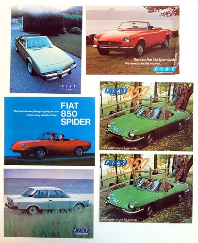 Lotto depliant fiat vintage - depliant,