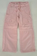 BENETTON Pantaloni dritti foderati cotone rosa inverno bimba bambina 3 anni