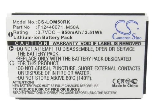 Batteria 950mah f12440071 - batteria, m50a