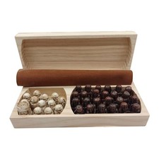 Set di Scacchi da Viaggio di Lusso: Scacchiera e Pezzi In Resina, Gioco di 4740