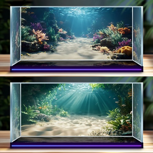 Adesivo sfondo acquario grande