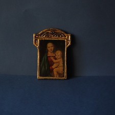 Icona Madonna del Granduca – Raffaello Sanzio – stile fiorentino su legno dorato