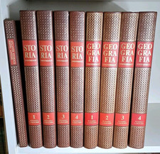 Storia e geografia universale Rizzoli Larousse 8 volumi più atlante storico 1974
