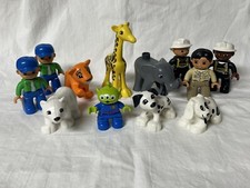 Lego Duplo People Animals Alien Giraffe Tiger Elephant Polar Bear Dogs Zoo Lot