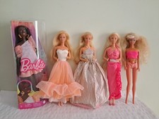 Lotto Barbie Peaches & Cream,Twirly Curls, Jewel Secrets,Wet and Wild Mattel