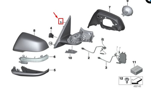 Specchio retrovisore lato
