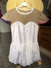 Body Pattinaggio Artistico Bambina 7/9 anni strass glitter