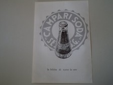 advertising Pubblicità 1962 CAMPARI SODA
