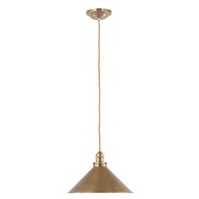 Sospensione Industrial Nordica Provence Acciaio Ottone Antico 1 Luce E27