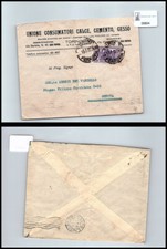 Storia postale Regno VEIII Torino-Genova sassone 319 Unione consumatori calce