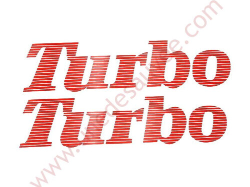 Autoadesivo turbo rosso - ",