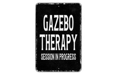 Adesivo Gazebo Terapia Sessione Metallo Wall Art/Vinile