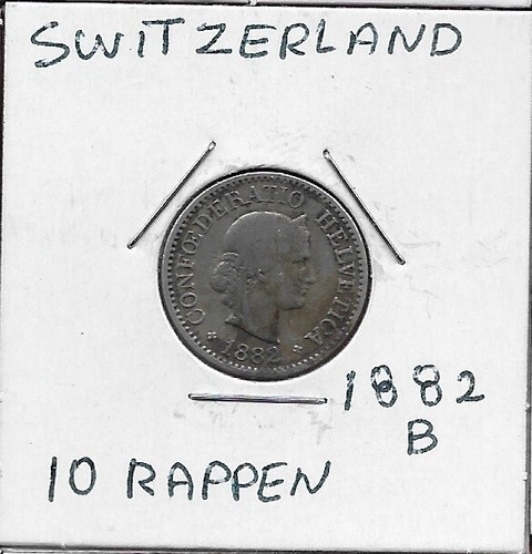 Svizzera rappen 1882 - 10, 1882-b