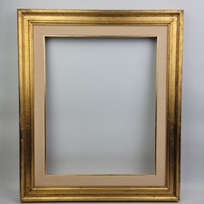 CORNICE Specchio Specchiera per Quadro LEGNO dorato stile antico e Passepartout
