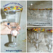 Set of 4 Large Multi-Color