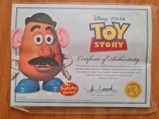 Certificato Di Autenticità Toy Story Disney Pixar Mr Potato Head Playskool...