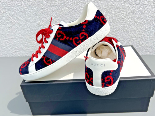 Gucci ace sneakers velluto - gucci,