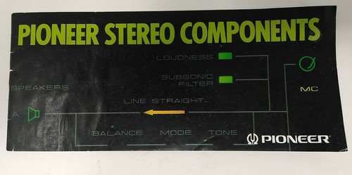 Pioneer vintage stereo - pioneer,