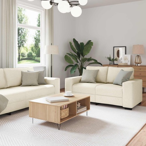 Divano beige tessuto misto - beige,