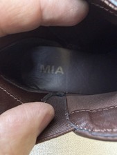 MIA Brown Synthetic Block Heel