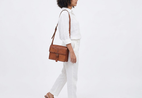 Pelle vintage tracolla - 9,